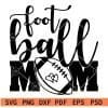 Football mom Heart Symbol SVG