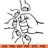 Fathers day fist SVG