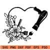 Floral Blow Dryer SVG
