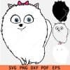 Layered Gidget the Secret Life of Pets SVG