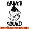 Grinch Squad Outline Face SVG