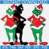 Grinch holding waist svg, Standing Grinch Layered SVG, Merry Grinchmas SVG