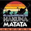 Hakuna matata Retro Sun svg file