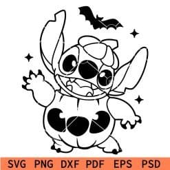 Halloween Stitch outline svg