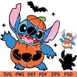 Halloween Stitch layered svg