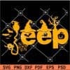 Halloween jeep phrase svg