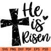 He is risen Cross svg