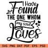 I Have Found The One whom my soul Loves svg
