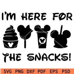 I'm here for the snacks svg