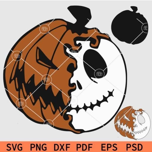 Halloween Jack Skellington Pumpkin SVG
