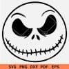 Jack Skellington outline Svg