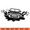 Front Jeep Splash SVG