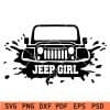 Splash jeep girl SVG