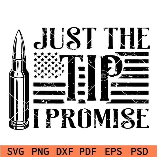 Just the tip I promise US Flag SVG