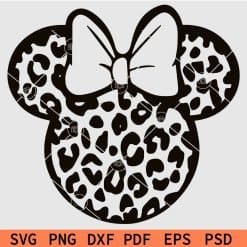 Leopard Prints Minnie svg