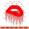 Lips stars svg