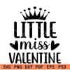 Little miss valentine svg