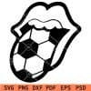 Luscious Lips Soccer black svg