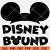 Mickey Ears Disney Bound SVG