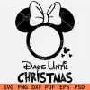 Days Until Christmas Minnie SVG