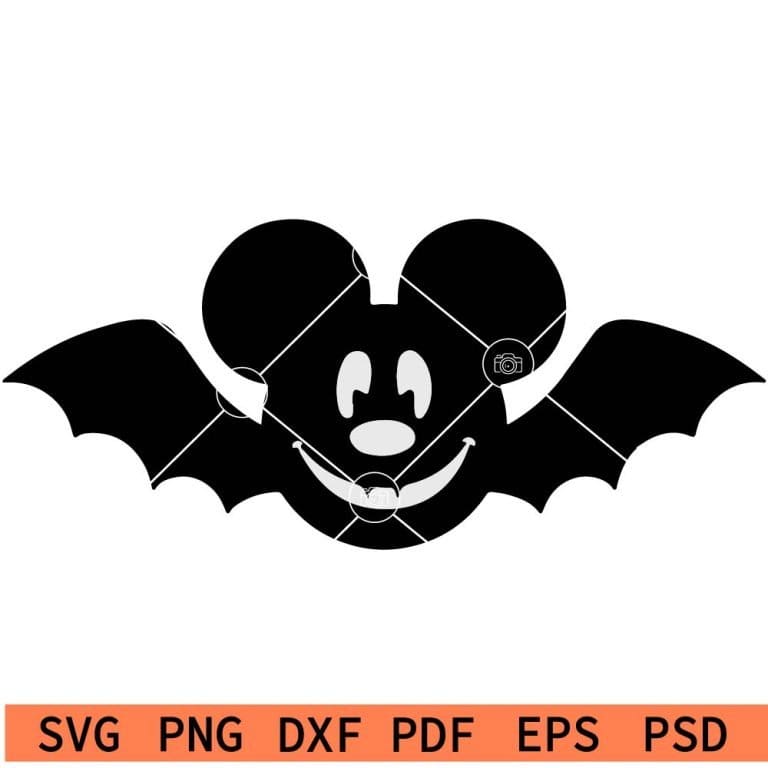 Halloween Bat SVG, Bat Silhouette SVG, Bat Vector SVG