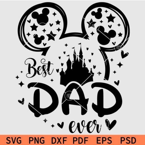 Mickey Best Dad Ever SVG