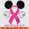 Mickey Cancer Survivor svg