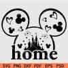 Mickey Mouse home word SVG
