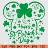 Disney shamrock Happy St. Patricks Day SVG