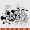 Mickey and Friends SVG