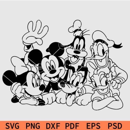 Mickey and Friends SVG