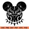 Mickey black panther svg