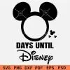Days to Disney Countdown Wreath SVG