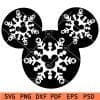 SNowflake inside mickey head SVG