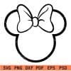 Minnie Mouse Outline SVG