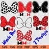 Minnie Mouse Bow Bundle SVG