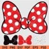 Minnie Mouse Polka Dots Bow SVG