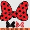Layered Minnie Mouse Bow SVG