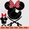 Minnie Mouse Pirate Svg