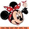 Minnie mouse with Polka Dot Headband svg