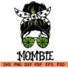 Mombie Messy Bun SVG