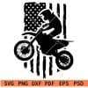 Distressed Flag Motocross Svg