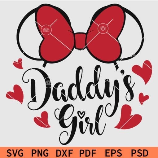 Minnie Mouse Daddy's Girl SVG