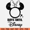 Days Until Disney Minnie SVG