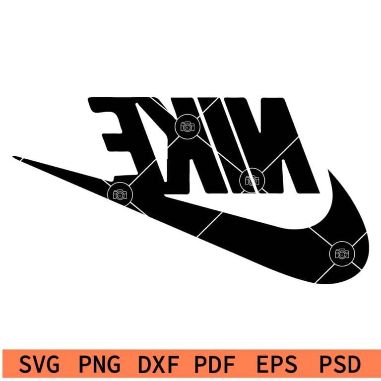 Nike Logo Inverted SVG Official NIKE Logo Invented SVG Nike Symbol SVG