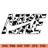 Nike Logo Inside Phrase leopard Prints SVG