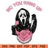 Screaming Ghost No you hang up SVG