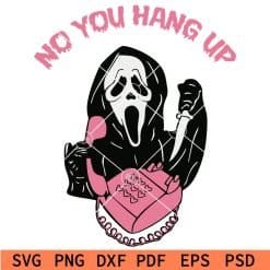 Screaming Ghost No you hang up SVG
