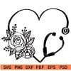 Stethoscope Heart Symbol SVG