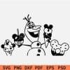 Olaf frozen snacks svg